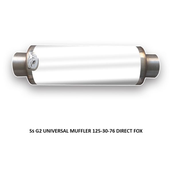 Ss G2 UNIVERSAL MUFFLER 125-30-76 DIRECT FOX